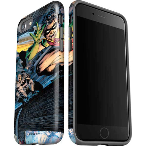 DC Comics Batman All Star Batman & Robin, The Boy Wonder ( Batman & Robin in Action) By Jim Lee iPhone SE (2nd & 3rd Gen) Pro Case