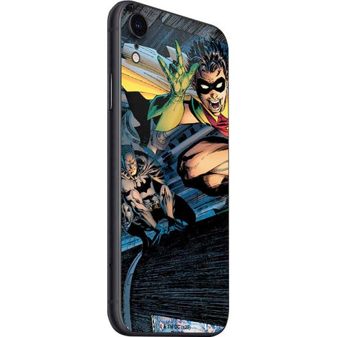 DC Comics Batman All Star Batman & Robin, The Boy Wonder ( Batman & Robin in Action) By Jim Lee iPhone SE (2nd & 3rd Gen) Skin