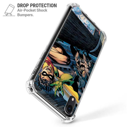 DC Comics Batman All Star Batman & Robin, The Boy Wonder ( Batman & Robin in Action) By Jim Lee iPhone XR Clear Case