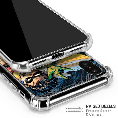 DC Comics Batman All Star Batman & Robin, The Boy Wonder ( Batman & Robin in Action) By Jim Lee iPhone XS Max Clear Case