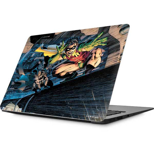 DC Comics Batman All Star Batman & Robin, The Boy Wonder ( Batman & Robin in Action) By Jim Lee Apple MacBook Skin