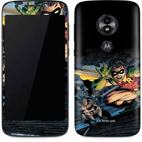 DC Comics Batman All Star Batman & Robin, The Boy Wonder ( Batman & Robin in Action) By Jim Lee Moto E5 Play Skin