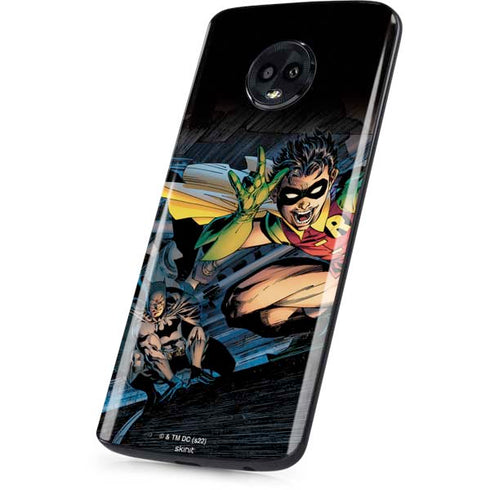 DC Comics Batman All Star Batman & Robin, The Boy Wonder ( Batman & Robin in Action) By Jim Lee Moto G6 Skin