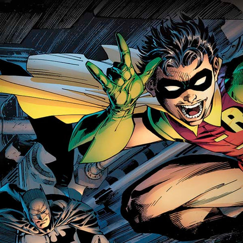 DC Comics Batman All Star Batman & Robin, The Boy Wonder ( Batman & Robin in Action) By Jim Lee Moto G6 Skin