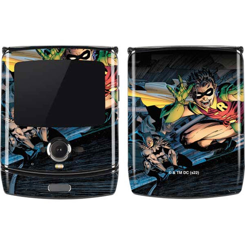 DC Comics Batman All Star Batman & Robin, The Boy Wonder ( Batman & Robin in Action) By Jim Lee Motorola RAZR Skin