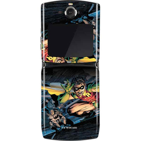 DC Comics Batman All Star Batman & Robin, The Boy Wonder ( Batman & Robin in Action) By Jim Lee Motorola RAZR Skin
