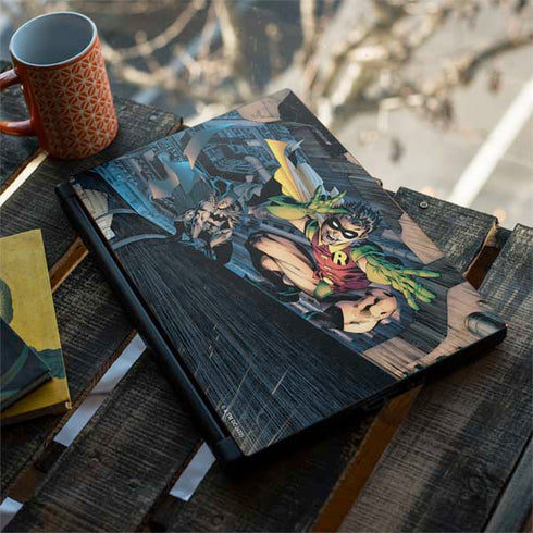 DC Comics Batman All Star Batman & Robin, The Boy Wonder ( Batman & Robin in Action) By Jim Lee MSI GS65 Stealth Laptop Skin