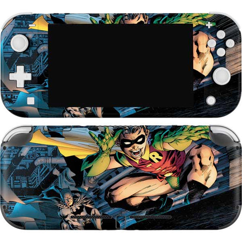 DC Comics Batman All Star Batman & Robin, The Boy Wonder ( Batman & Robin in Action) By Jim Lee Nintendo Switch Lite Skin