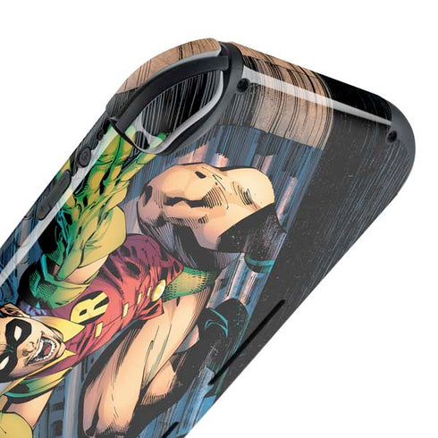 DC Comics Batman All Star Batman & Robin, The Boy Wonder ( Batman & Robin in Action) By Jim Lee Nintendo Switch Lite Skin
