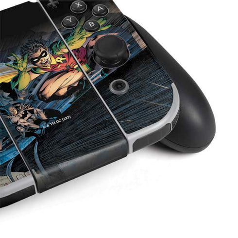 DC Comics Batman All Star Batman & Robin, The Boy Wonder ( Batman & Robin in Action) By Jim Lee Nintendo Switch OLED (2021) Skin