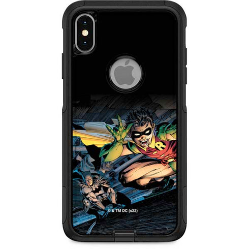 DC Comics Batman All Star Batman & Robin, The Boy Wonder ( Batman & Robin in Action) By Jim Lee Otterbox Commuter iPhone Skin