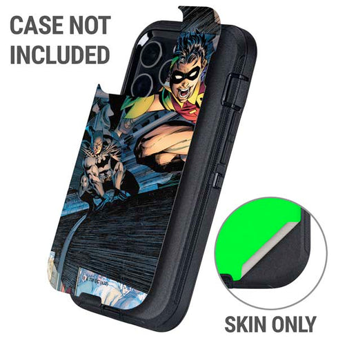 DC Comics Batman All Star Batman & Robin, The Boy Wonder ( Batman & Robin in Action) By Jim Lee Otterbox Defender iPhone Skin