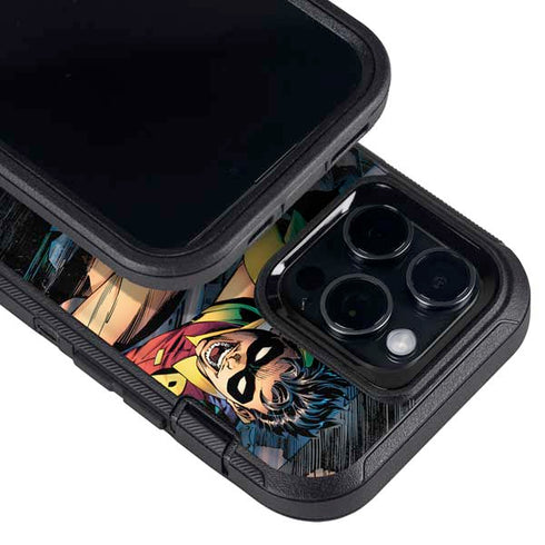 DC Comics Batman All Star Batman & Robin, The Boy Wonder ( Batman & Robin in Action) By Jim Lee Otterbox Defender iPhone Skin