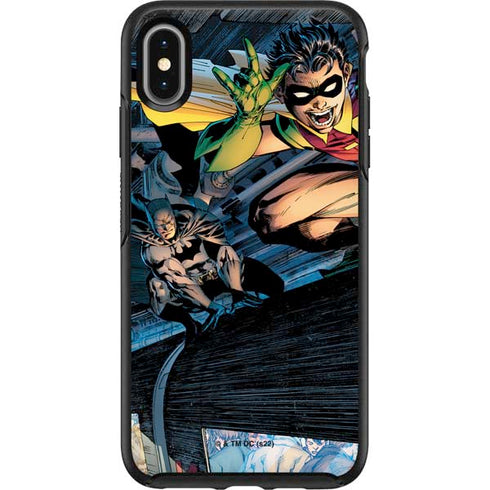 DC Comics Batman All Star Batman & Robin, The Boy Wonder ( Batman & Robin in Action) By Jim Lee Otterbox Symmetry iPhone Skin