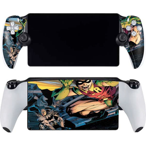 DC Comics Batman All Star Batman & Robin, The Boy Wonder ( Batman & Robin in Action) By Jim Lee PlayStation Portal Remote Player Skin