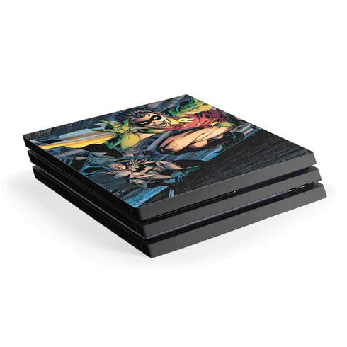 DC Comics Batman All Star Batman & Robin, The Boy Wonder ( Batman & Robin in Action) By Jim Lee PS4 Pro Console Skin