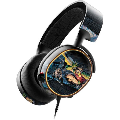 DC Comics Batman All Star Batman & Robin, The Boy Wonder ( Batman & Robin in Action) By Jim Lee SteelSeries Arctis 5 Skin