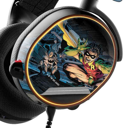 DC Comics Batman All Star Batman & Robin, The Boy Wonder ( Batman & Robin in Action) By Jim Lee SteelSeries Arctis 5 Skin