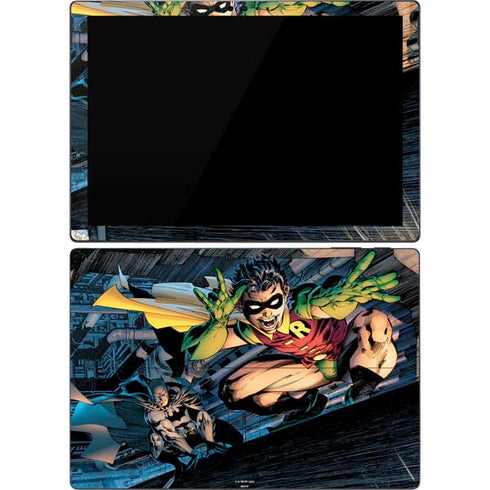 DC Comics Batman All Star Batman & Robin, The Boy Wonder ( Batman & Robin in Action) By Jim Lee Surface Pro 7 Skin