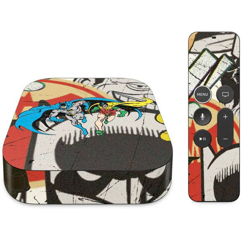 DC Comics Batman and Robin Vintage Action Pose Apple TV Skin