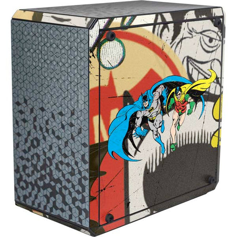 DC Comics Batman and Robin Vintage Action Pose Cooler Master MasterBox Q300L Mini Tower Skin
