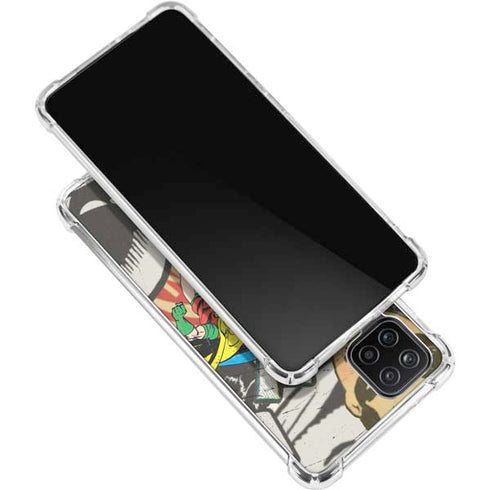 DC Comics Batman and Robin Vintage Action Pose Galaxy A12 Clear Case