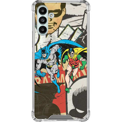 DC Comics Batman and Robin Vintage Action Pose Galaxy A13 5G Clear Case