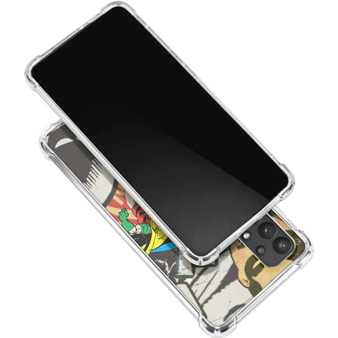 DC Comics Batman and Robin Vintage Action Pose Galaxy A32 5G Clear Case