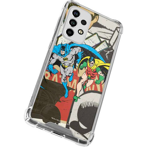 DC Comics Batman and Robin Vintage Action Pose Galaxy A53 5G Clear Case