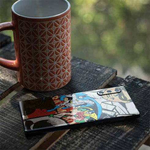 DC Comics Batman and Robin Vintage Action Pose Galaxy Note 10 Skin