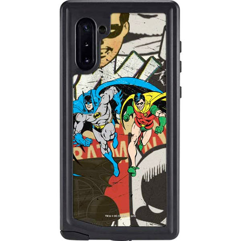 DC Comics Batman and Robin Vintage Action Pose Galaxy Note 10 Waterproof Case