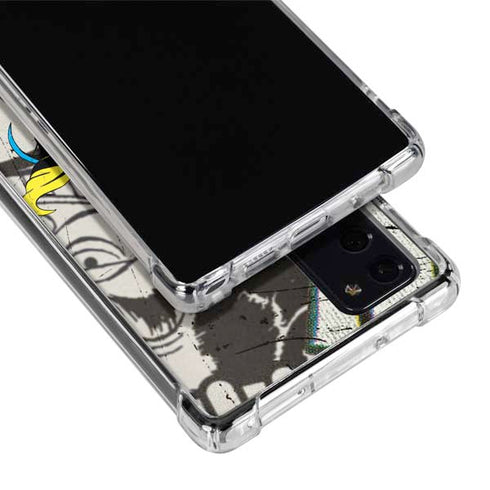 DC Comics Batman and Robin Vintage Action Pose Galaxy Note20 5G Clear Case