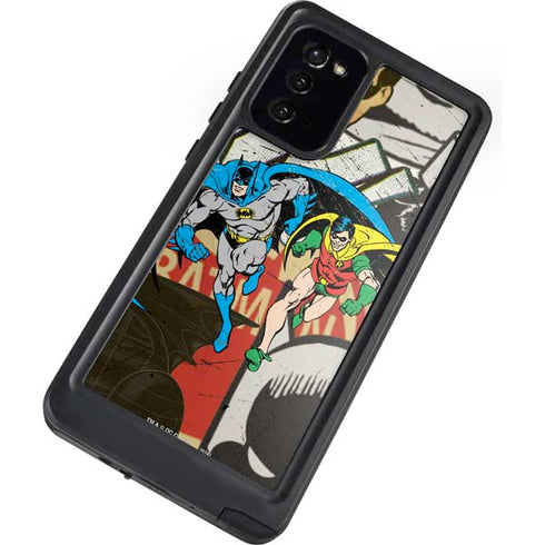 DC Comics Batman and Robin Vintage Action Pose Galaxy Note20 5G Waterproof Case
