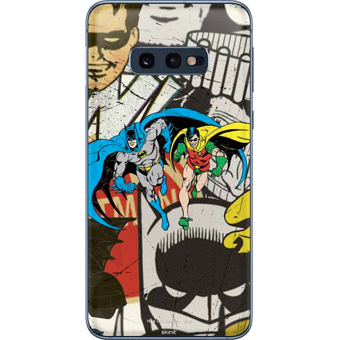 DC Comics Batman and Robin Vintage Action Pose Galaxy S10e Skin