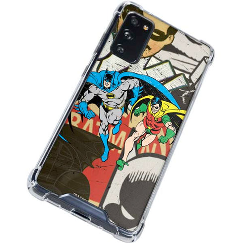 DC Comics Batman and Robin Vintage Action Pose Galaxy S20 FE Clear Case
