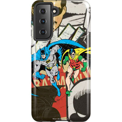 DC Comics Batman and Robin Vintage Action Pose Galaxy S21 5G Pro Case