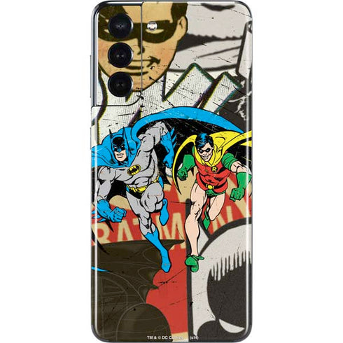 DC Comics Batman and Robin Vintage Action Pose Galaxy S21 5G Skin