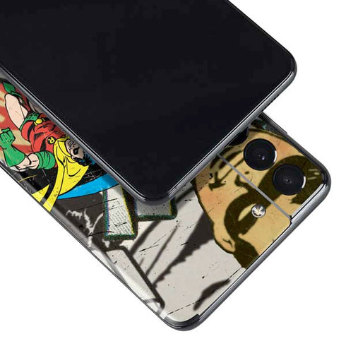 DC Comics Batman and Robin Vintage Action Pose Galaxy S21 5G Skin