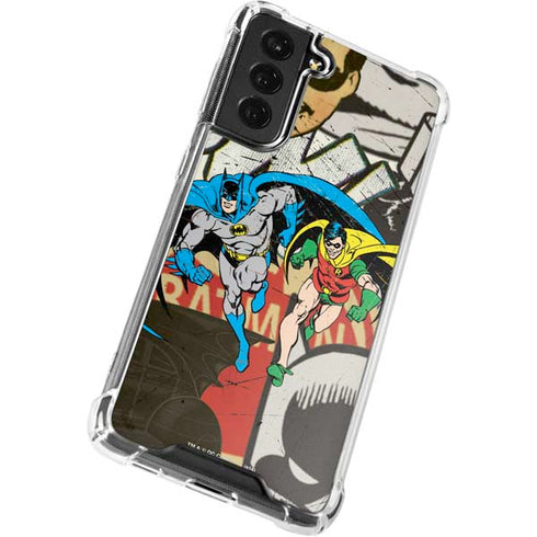 DC Comics Batman and Robin Vintage Action Pose Galaxy S22 Plus Clear Case
