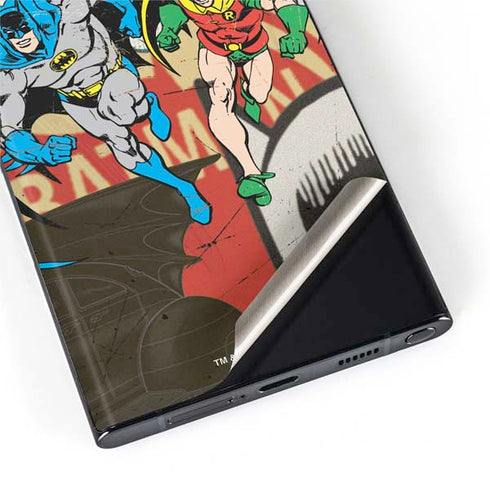 DC Comics Batman and Robin Vintage Action Pose Galaxy S22 Ultra Skin
