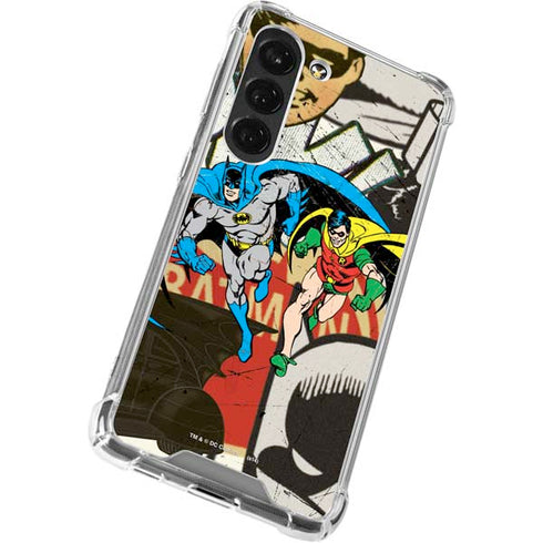 DC Comics Batman and Robin Vintage Action Pose Galaxy S23 Clear Case
