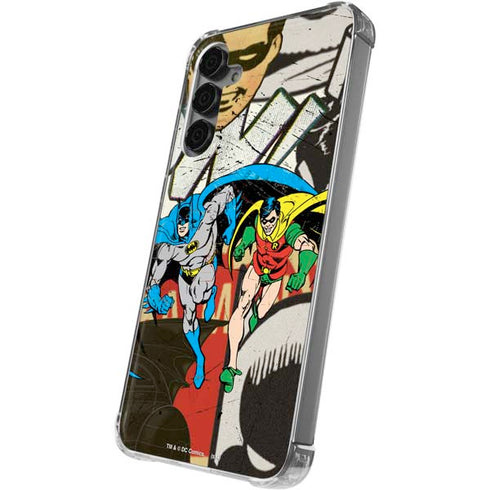 DC Comics Batman and Robin Vintage Action Pose Galaxy S24 Plus Clear Case