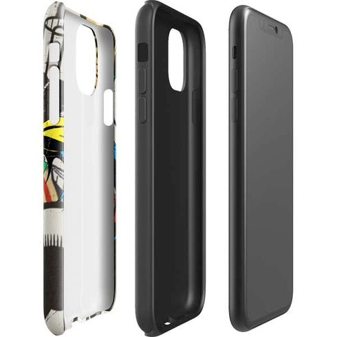 DC Comics Batman and Robin Vintage Action Pose iPhone 11 Impact Case