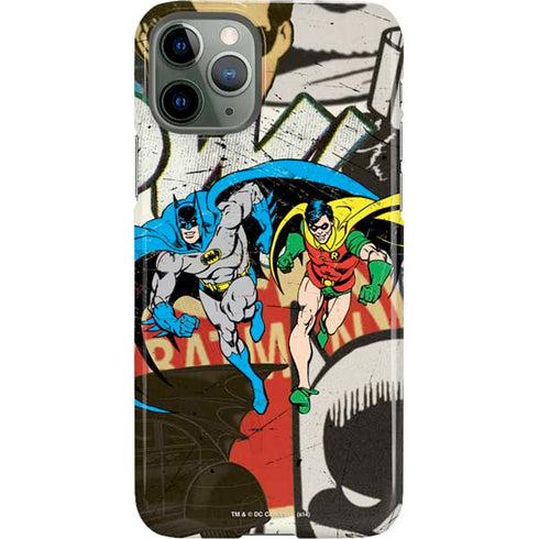 DC Comics Batman and Robin Vintage Action Pose iPhone 11 Pro Lite Case