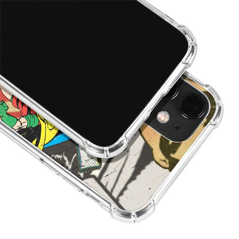 DC Comics Batman and Robin Vintage Action Pose iPhone 12 Clear Case