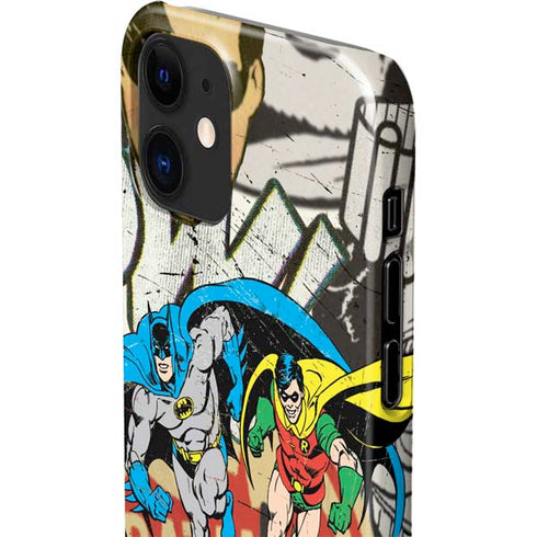 DC Comics Batman and Robin Vintage Action Pose iPhone 12 Mini Lite Case