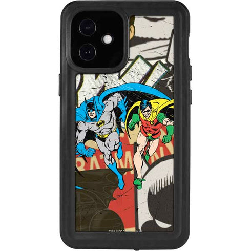 DC Comics Batman and Robin Vintage Action Pose iPhone 12 Mini Waterproof Case