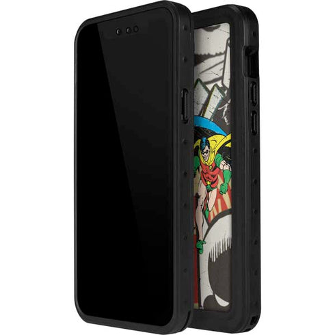 DC Comics Batman and Robin Vintage Action Pose iPhone 12 Mini Waterproof Case