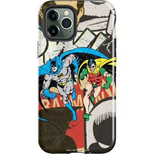 DC Comics Batman and Robin Vintage Action Pose iPhone 12 Pro Impact Case
