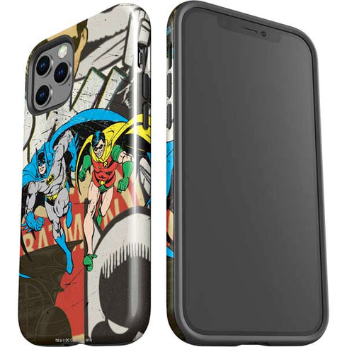 DC Comics Batman and Robin Vintage Action Pose iPhone 12 Pro Impact Case